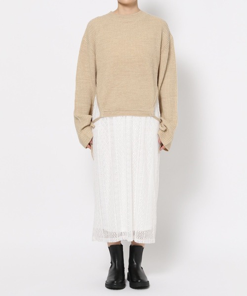 LOWRYS FARM（ローリーズファーム）の「マルチＷＡＹニットレース２Ｐワンピース 151586（ワンピース・レディース・ブルー/アイボリー/ブラック・FREE）」の16枚目の写真