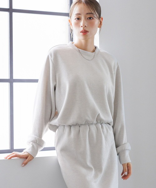 LAKOLE（ラコレ）の「ニットソーラメドロストプルオーバー / 232356（スウェット・レディース・オートミール/ブラウン/ブラック/杢グレー・FREE）」の4枚目の写真