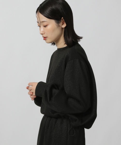 LAKOLE（ラコレ）の「ニットソーラメドロストプルオーバー / 232356（スウェット・レディース・オートミール/ブラウン/ブラック/杢グレー・FREE）」の21枚目の写真
