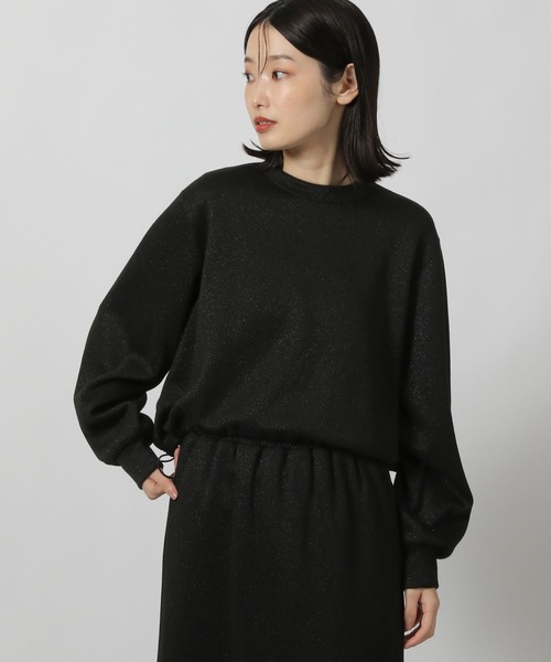 LAKOLE（ラコレ）の「ニットソーラメドロストプルオーバー / 232356（スウェット・レディース・オートミール/ブラウン/ブラック/杢グレー・FREE）」の13枚目の写真