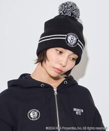 NBA/NFL/NHL/MLB（エヌビーエーエヌエフエルエヌエイチエルエムエルビー）の「∴WEGO/別注NBA ポンポンニットキャップ（ニットキャップ/ビーニー）」