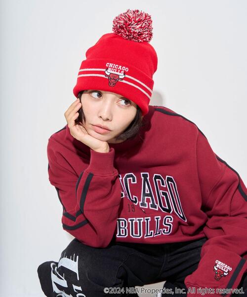 NBA（エヌビーエー）の「∴WEGO/別注NBA ポンポンニットキャップ（ニットキャップ/ビーニー・レディース・ブラック/ブルー/オフホワイト/レッド・FREE）」の7枚目の写真