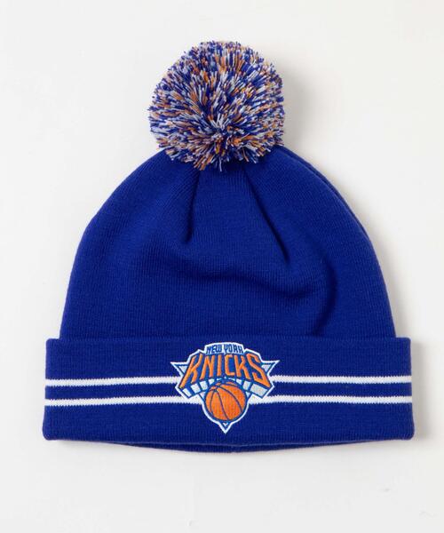 NBA（エヌビーエー）の「∴WEGO/別注NBA ポンポンニットキャップ（ニットキャップ/ビーニー・レディース・ブラック/ブルー/オフホワイト/レッド・FREE）」の12枚目の写真