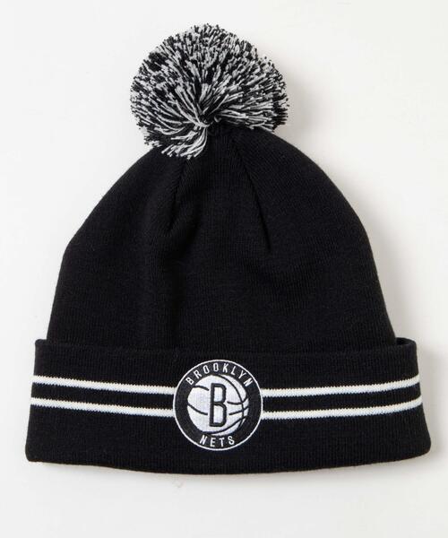 NBA（エヌビーエー）の「∴WEGO/別注NBA ポンポンニットキャップ（ニットキャップ/ビーニー・レディース・ブラック/ブルー/オフホワイト/レッド・FREE）」の10枚目の写真