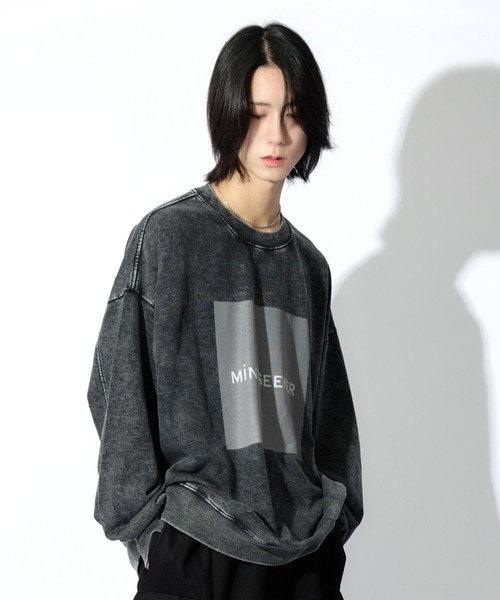 美品 mindseeker 長袖カットソー スウェット ブラック XL Square Logo Sweat(スウェット)|mindseeker(マインド
