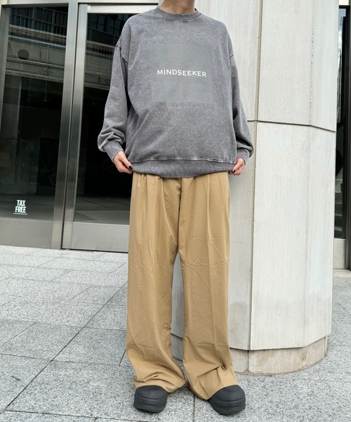 mindseeker(マインドシーカー)の「Square Logo Sweat(スウェット・メンズ・ブラック/グレー・XL/L)」の3枚目の写真