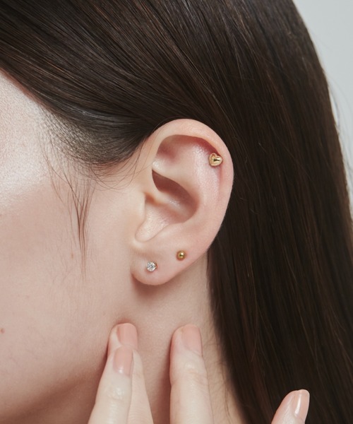 ciite' surgical stainless(シーテサージカルステンレス)の「【 金属アレルギー対応 】 3set pierce / ピアス3セット サージカルステンレス (両耳用)(ピアス(両耳用)・レディース・ゴールド/シルバー・FREE)」の2枚目の写真