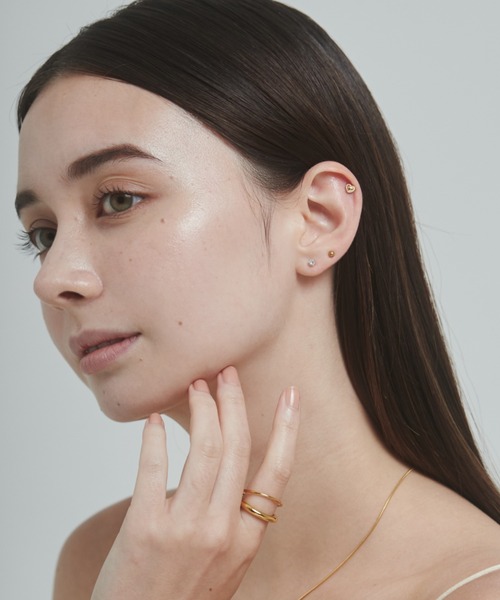 ciite' surgical stainless(シーテサージカルステンレス)の「【 金属アレルギー対応 】 3set pierce / ピアス3セット サージカルステンレス (両耳用)(ピアス(両耳用)・レディース・ゴールド/シルバー・FREE)」の5枚目の写真
