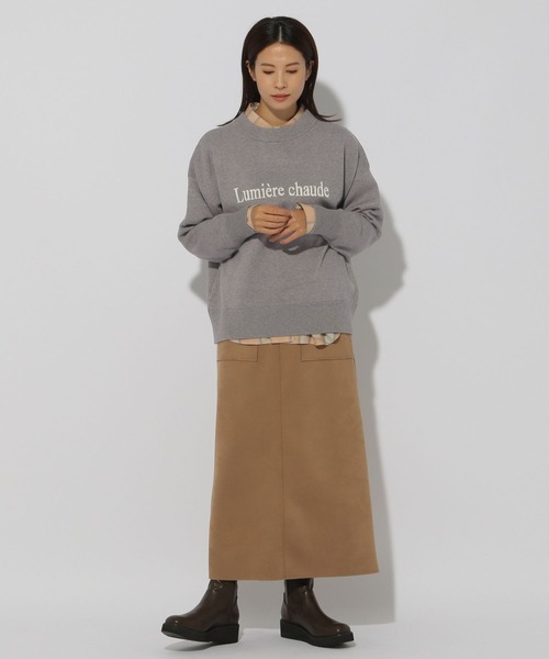 Elura（エルーラ）の「ロゴニット/150343（ニット/セーター・レディース・ホワイト/グレー・LARGE/MEDIUM）」の8枚目の写真