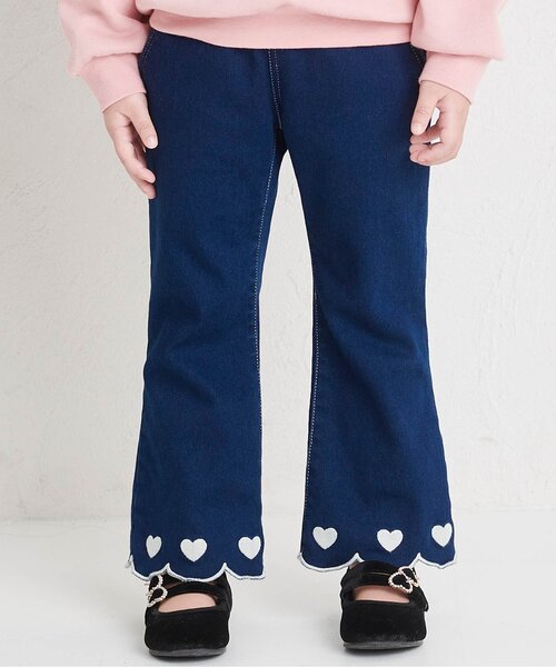 セール】【あったか】裏起毛ハートスカラップパンツ（その他パンツ