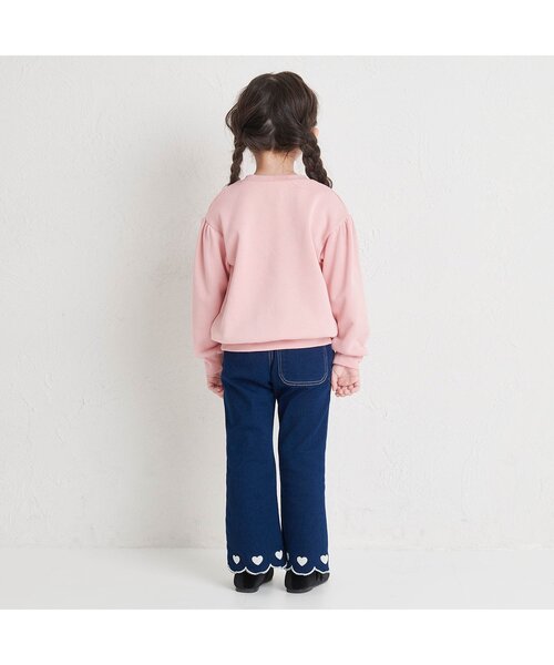 apres les cours（アプレレクール）の「【あったか】裏起毛ハートスカラップパンツ（その他パンツ・キッズ・ブラック/アイボリー/インディゴブルー・80/90/100/110/120/130/140）」の8枚目の写真