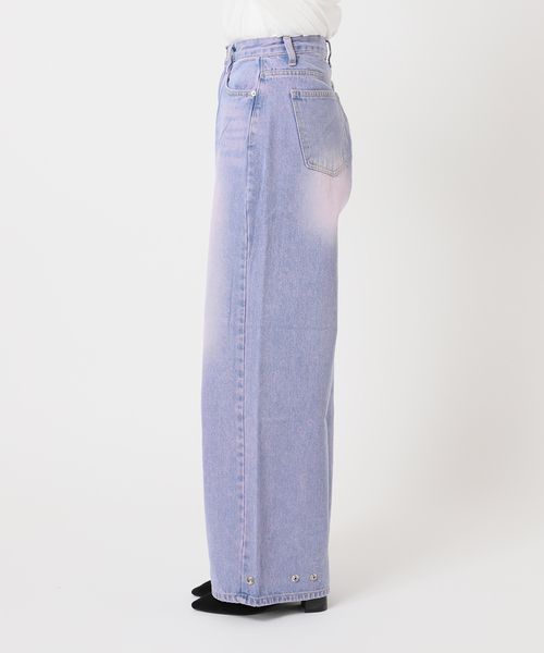 JOINT WORKS(ジョイントワークス)の「Kr バックリボンスプレーデニム(デニムパンツ・レディース・サックスブルー/ブラック・SMALL/MEDIUM)」の14枚目の写真