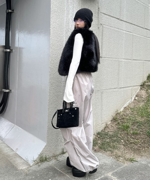 フレアスリーブバックレースアップカットソー ノエミー NOEMIE フレアスリーブバックレースアップカットソー