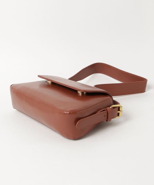 gossip!ロサンゼルス(ゴシップロサンゼルス)の「ベルトショルダー横長バッグ(ショルダーバッグ・レディース・ブラウン/ブラック/ベージュ・FREE)」の7枚目の写真