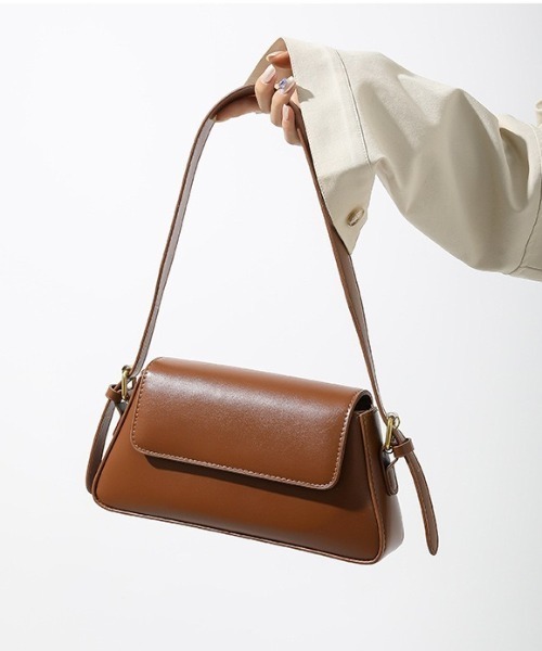 gossip!ロサンゼルス(ゴシップロサンゼルス)の「ベルトショルダー横長バッグ(ショルダーバッグ・レディース・ブラウン/ブラック/ベージュ・FREE)」の20枚目の写真