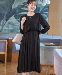 シフォンドレープワンピース
