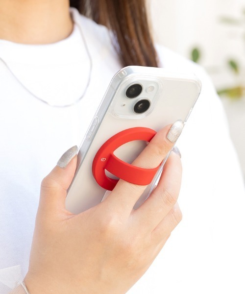 スマホアクセサリー Ring R001-PW01 PATCHWORKS PURE UNO RING MagSafe対応 スマホリング