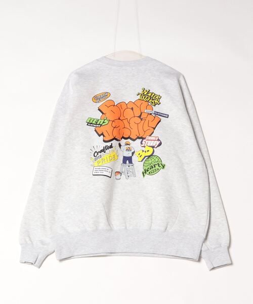 [BEN DAVIS/ベンデイビス] OVERLAP ウォールアート バックプリントスウェット（スウェット）｜BEN DAVIS（ベンデイビス）