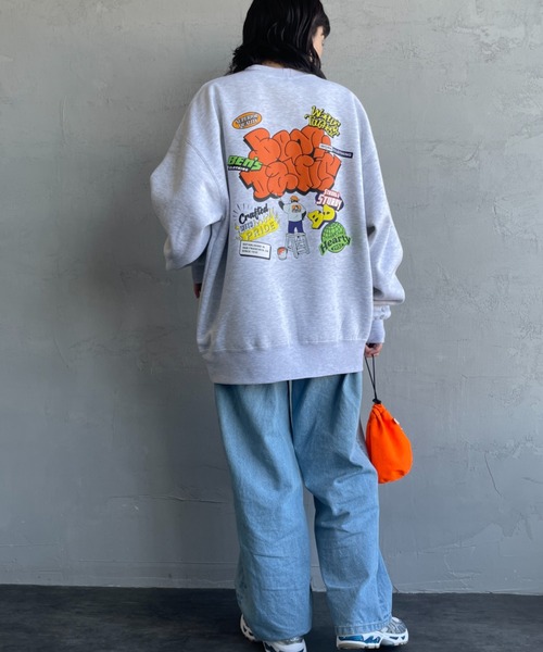 [BEN DAVIS/ベンデイビス] OVERLAP ウォールアート バックプリントスウェット（スウェット）｜BEN DAVIS（ベンデイビス）
