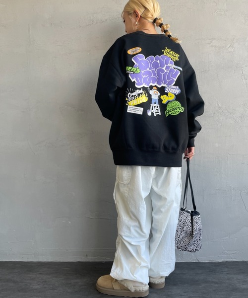 [BEN DAVIS/ベンデイビス] OVERLAP ウォールアート バックプリントスウェット（スウェット）｜BEN DAVIS（ベンデイビス）