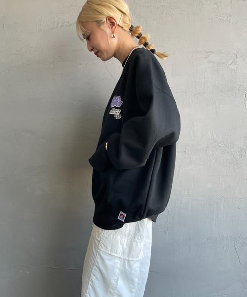 [BEN DAVIS/ベンデイビス] OVERLAP ウォールアート バックプリントスウェット（スウェット）｜BEN DAVIS（ベンデイビス）
