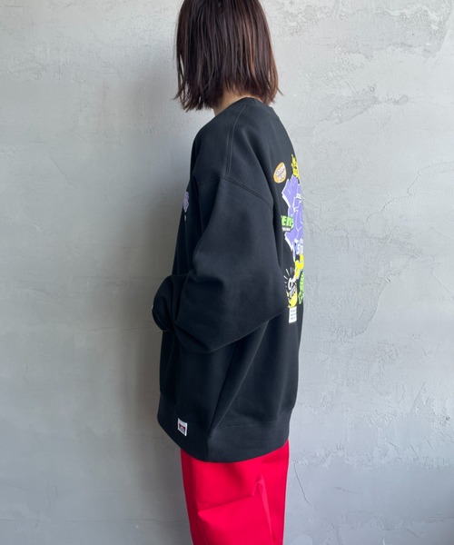 [BEN DAVIS/ベンデイビス] OVERLAP ウォールアート バックプリントスウェット（スウェット）｜BEN DAVIS（ベンデイビス）