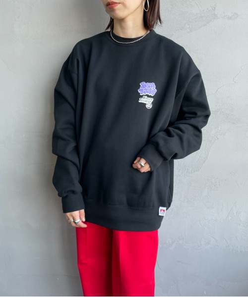 [BEN DAVIS/ベンデイビス] OVERLAP ウォールアート バックプリントスウェット（スウェット）｜BEN DAVIS（ベンデイビス）