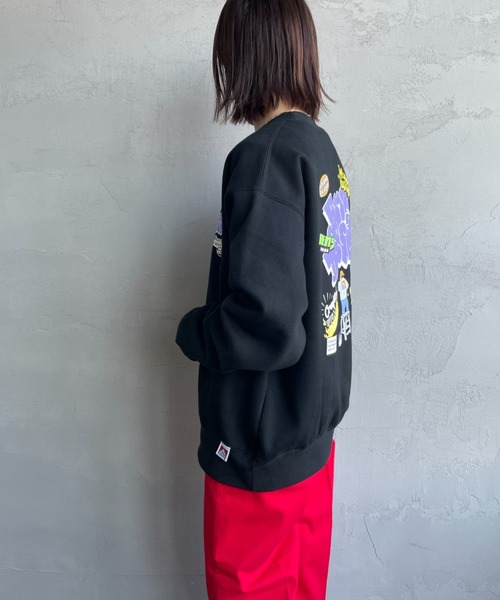 [BEN DAVIS/ベンデイビス] OVERLAP ウォールアート バックプリントスウェット（スウェット）｜BEN DAVIS（ベンデイビス）