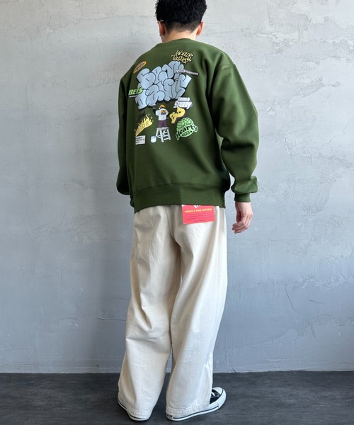 [BEN DAVIS/ベンデイビス] OVERLAP ウォールアート バックプリントスウェット（スウェット）｜BEN DAVIS（ベンデイビス）