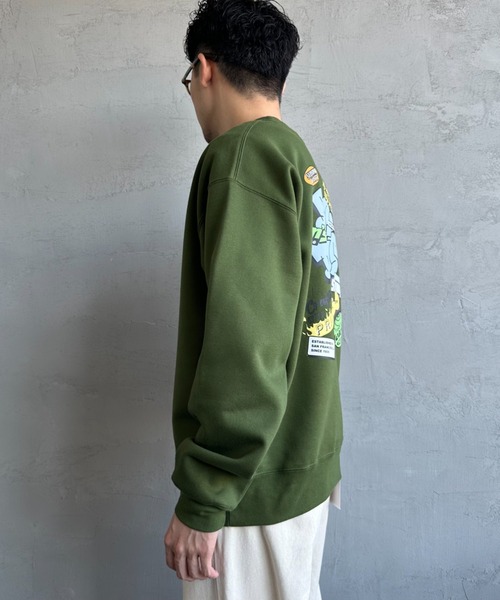 [BEN DAVIS/ベンデイビス] OVERLAP ウォールアート バックプリントスウェット（スウェット）｜BEN DAVIS（ベンデイビス）