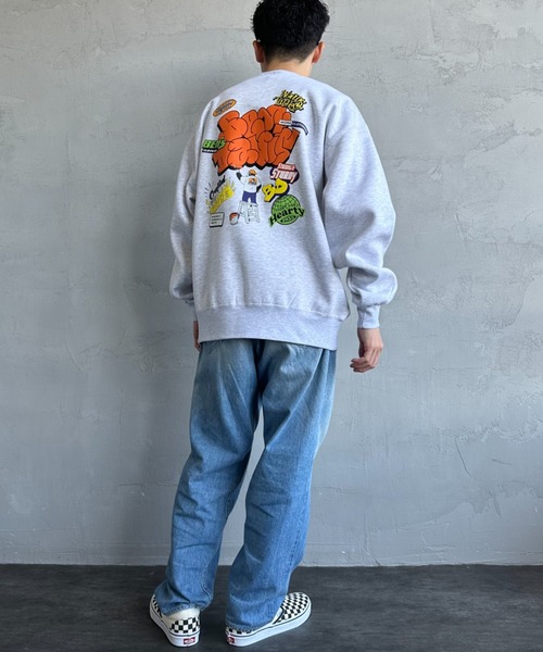 [BEN DAVIS/ベンデイビス] OVERLAP ウォールアート バックプリントスウェット（スウェット）｜BEN DAVIS（ベンデイビス）
