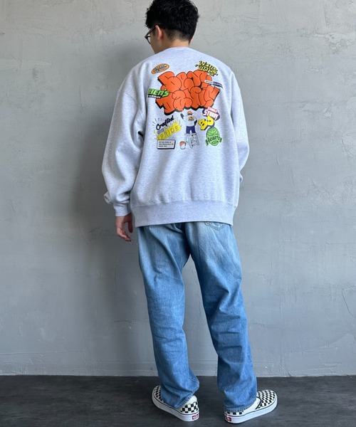 [BEN DAVIS/ベンデイビス] OVERLAP ウォールアート バックプリントスウェット（スウェット）｜BEN DAVIS（ベンデイビス）