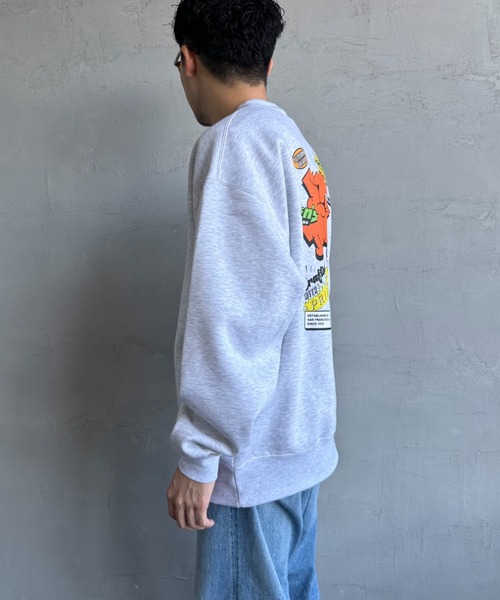 [BEN DAVIS/ベンデイビス] OVERLAP ウォールアート バックプリントスウェット（スウェット）｜BEN DAVIS（ベンデイビス）