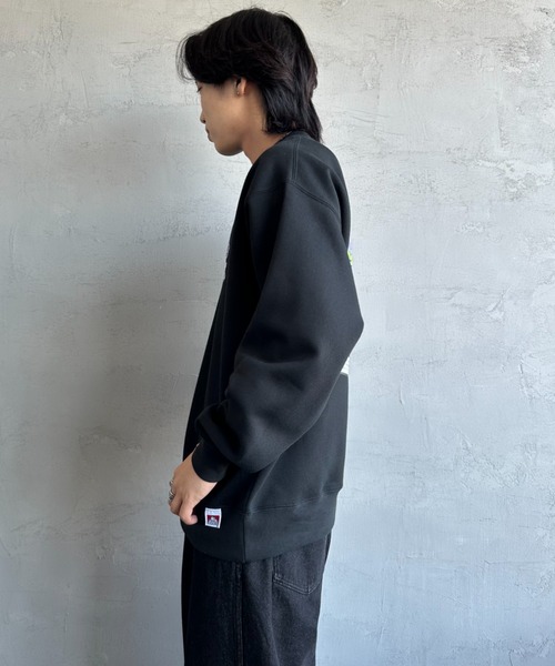 [BEN DAVIS/ベンデイビス] OVERLAP ウォールアート バックプリントスウェット（スウェット）｜BEN DAVIS（ベンデイビス）