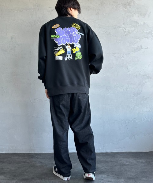 [BEN DAVIS/ベンデイビス] OVERLAP ウォールアート バックプリントスウェット（スウェット）｜BEN DAVIS（ベンデイビス）
