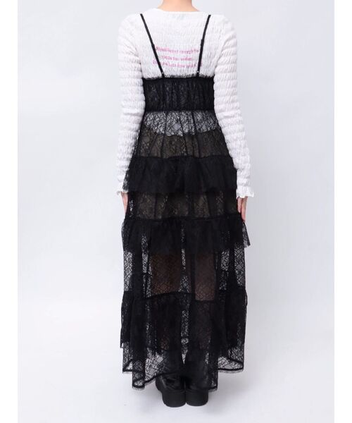 jouetie(ジュエティ)の「ティアードフリルランジェリーワンピース(ワンピース・レディース・オフホワイト/ブルー/ブラック・MEDIUM)」の16枚目の写真