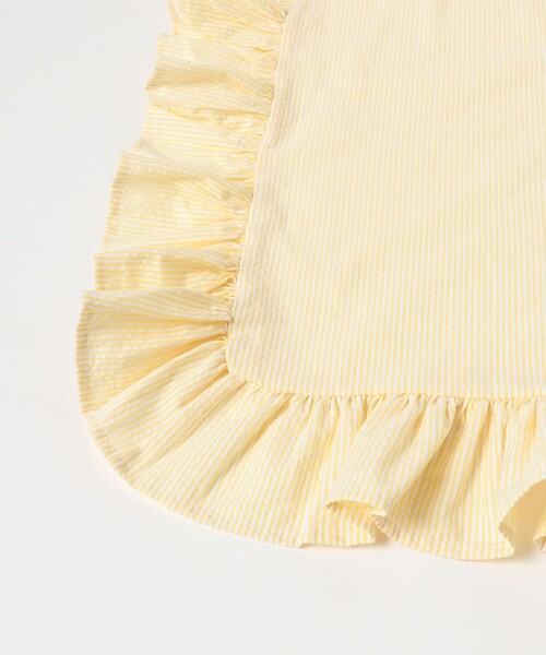 BEAMS BOY（ビームスボーイ）の「シアサッカー フリル ストール（ストール/ショール・レディース・ブルー/イエロー・ONE SIZE）」の10枚目の写真