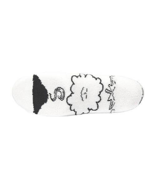 HUF(ハフ)の「SELF DESTRUCTION BUDDY SOCKS / HUF ハフ ソックス 靴下(ソックス/靴下・メンズ・ブルー系その他/オフホワイト/ブラック・O/S)」の4枚目の写真