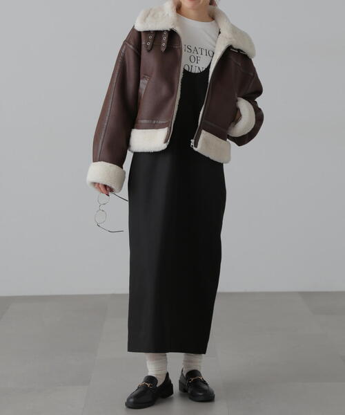 FREE'S MART（フリーズマート）の「深Uネックジャンスカ（ジャンパースカート・レディース・ブラック/ブラウン・MEDIUM/SMALL）」の8枚目の写真