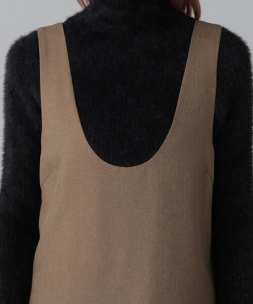 FREE'S MART（フリーズマート）の「深Uネックジャンスカ（ジャンパースカート・レディース・ブラック/ブラウン・MEDIUM/SMALL）」の19枚目の写真