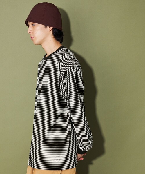 CITEN（シテン）の「＜CITEN＞リップルボーダーロンT（Tシャツ/カットソー・メンズ・ブラック/オフホワイト・L/M）」の12枚目の写真