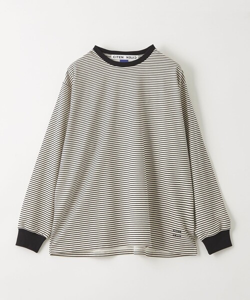 CITEN（シテン）の「＜CITEN＞リップルボーダーロンT（Tシャツ/カットソー・メンズ・ブラック/オフホワイト・L/M）」の17枚目の写真