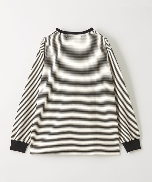 CITEN（シテン）の「＜CITEN＞リップルボーダーロンT（Tシャツ/カットソー・メンズ・ブラック/オフホワイト・L/M）」の18枚目の写真