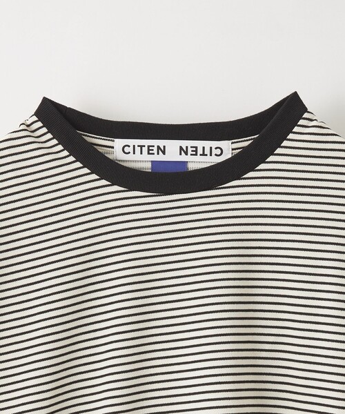 CITEN（シテン）の「＜CITEN＞リップルボーダーロンT（Tシャツ/カットソー・メンズ・ブラック/オフホワイト・L/M）」の19枚目の写真