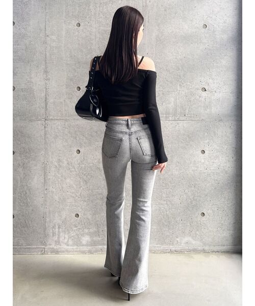 GYDA(ジェイダ)の「カシュクールデザインオフショルトップス(Tシャツ/カットソー・レディース・ライトイエロー/オフホワイト/ブラック・FREE)」の13枚目の写真