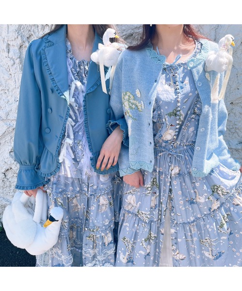 PINK HOUSE（ピンクハウス）の「SWAN LAKE ぬいぐるみコサージュ（ブローチ/コサージュ・レディース・ホワイト・フリー）」の3枚目の写真