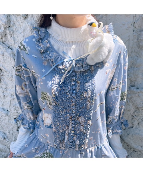 PINK HOUSE（ピンクハウス）の「SWAN LAKE ぬいぐるみコサージュ（ブローチ/コサージュ・レディース・ホワイト・フリー）」の8枚目の写真