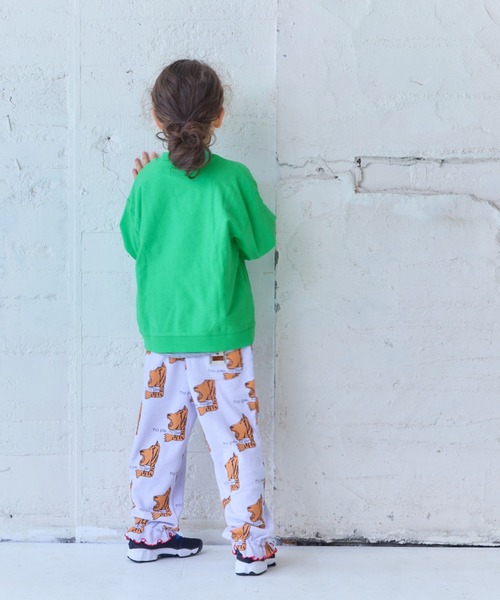 MARKEY'S（マーキーズ）の「長袖リブロンティー（Tシャツ/カットソー・キッズ・オレンジ/ラベンダー/ライトグリーン/オフホワイト・100/95/90/80/120/110/150/140/130）」の8枚目の写真