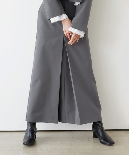 【ケイティさま専用ページ】linen＊ボックスタックロングスカート ケイティさま専用ページ】linen＊ボックスタックロングスカート