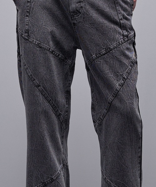 Loose/ルース（ルース）の「フェイデッド セミフレアデニムパンツ（デニムパンツ・メンズ・グレー/ブラック・XS/S/M/L）」の7枚目の写真